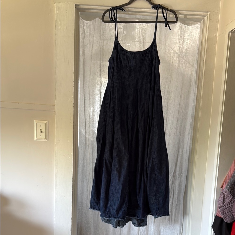 Free People Black Midi Dress